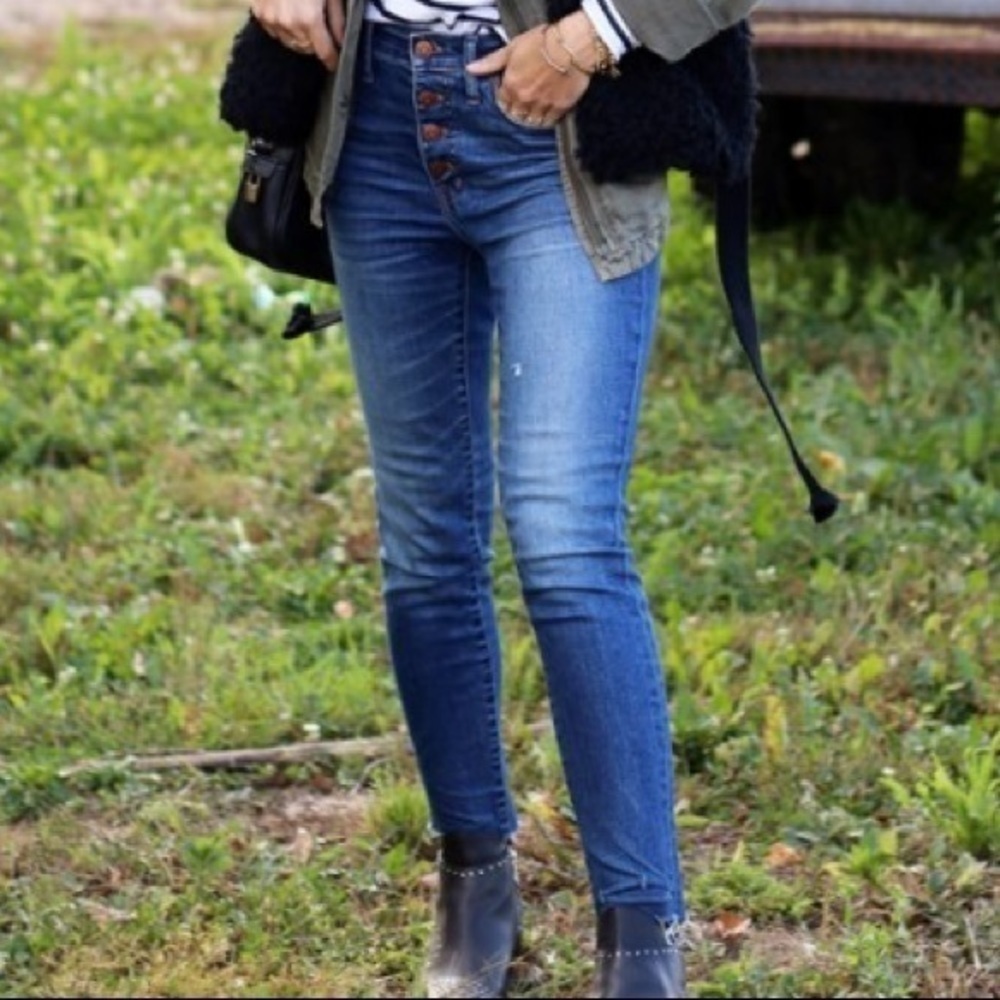 Madewell 9" High-Riser Skinny Skinny Jeans: Button-Through Edition size 24